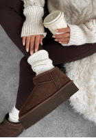 zamszowe Botine Jack Frost ciocolatii