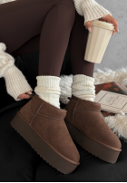 zamszowe Botine Jack Frost ciocolatii