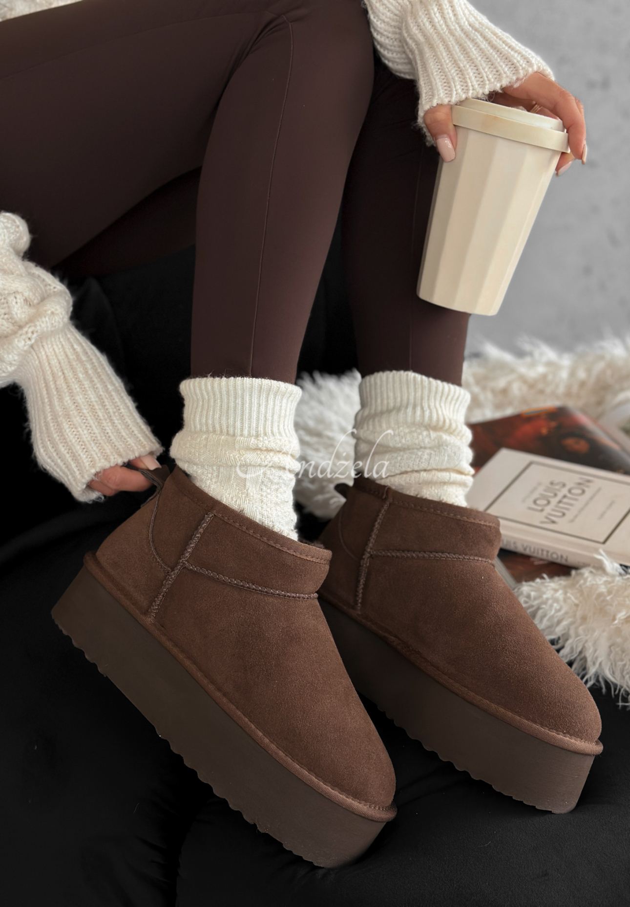 Cizme de zăpadă din piele întoarsă Jack Frost