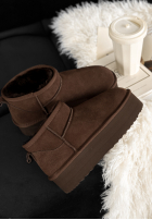 zamszowe Botine Jack Frost ciocolatii