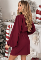 Rochie mini Different Vibes burgundowa