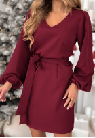 Rochie mini Different Vibes burgundowa