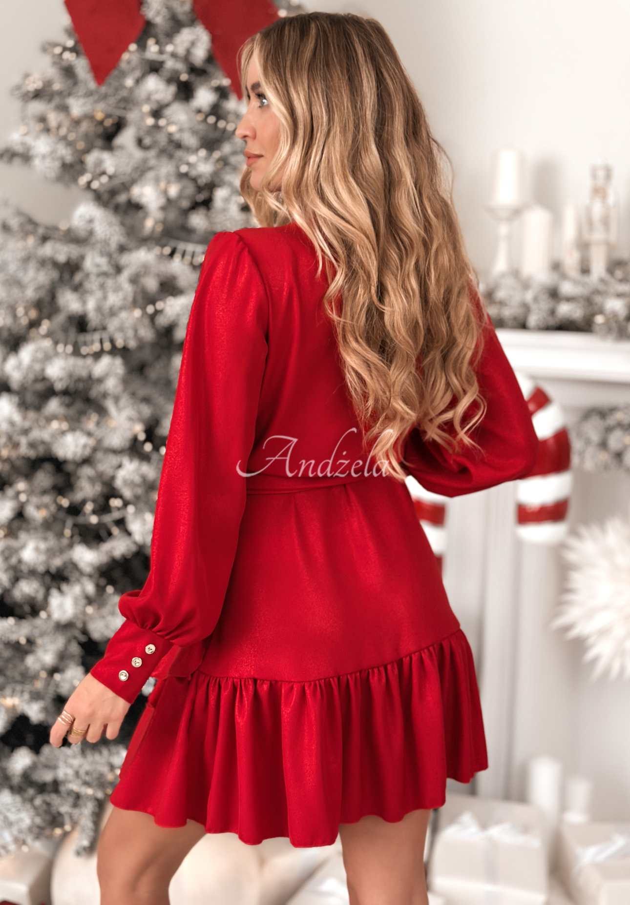 Rochie mini suprapusă strălucitoare cu viscoză Your Song