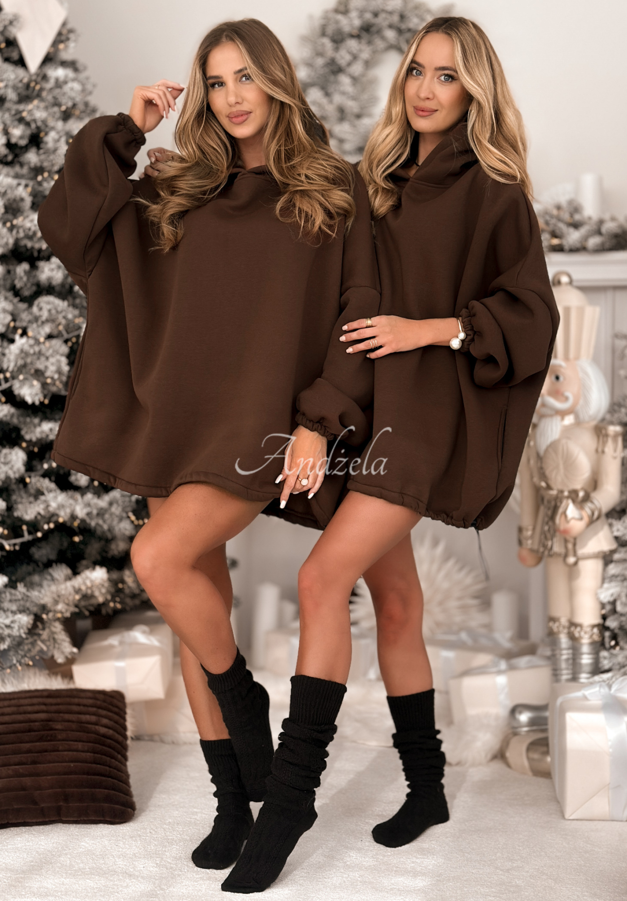 Hanorac lung oversize cu glugă Still Cute