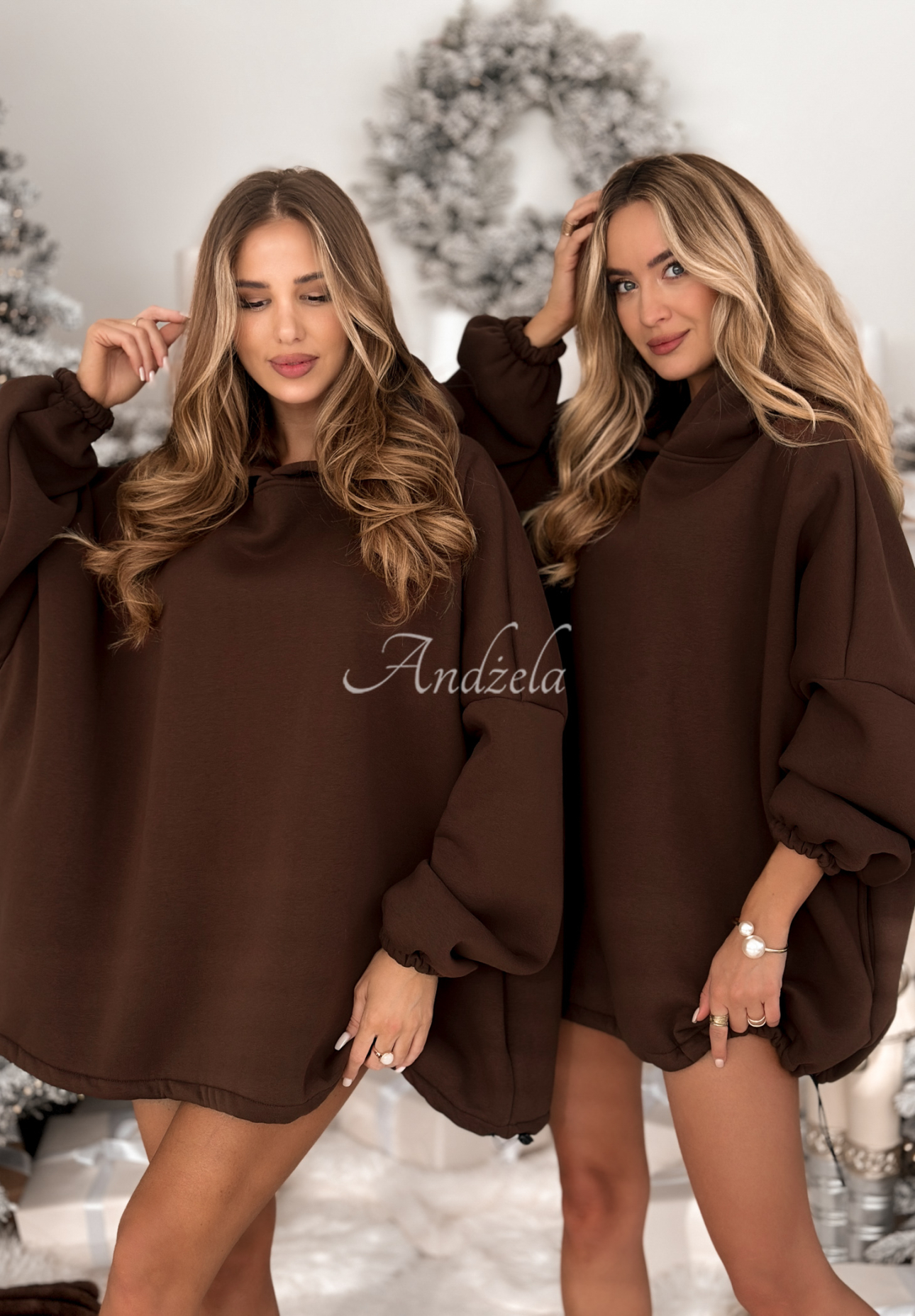 Hanorac lung oversize cu glugă Still Cute