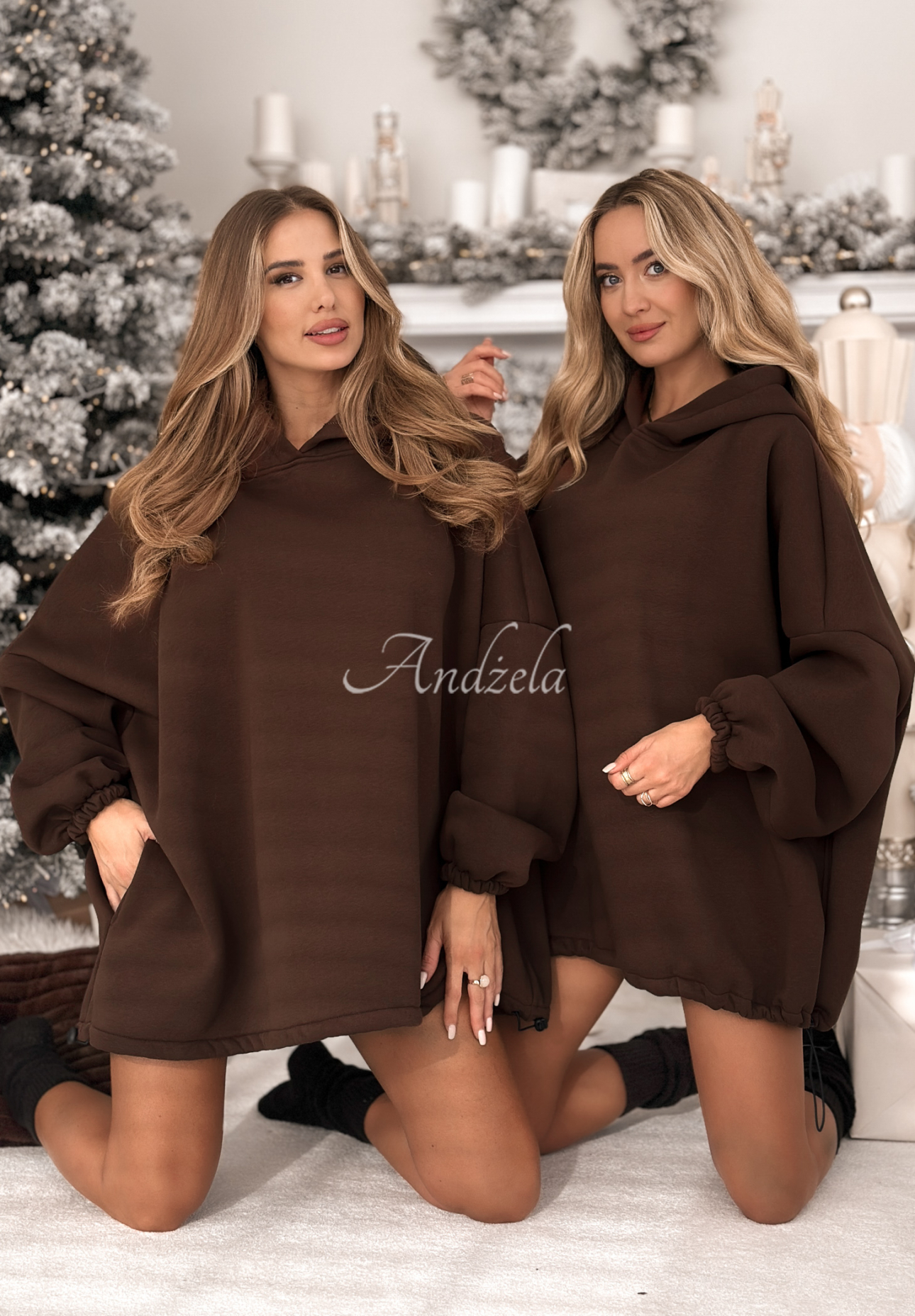 Hanorac lung oversize cu glugă Still Cute