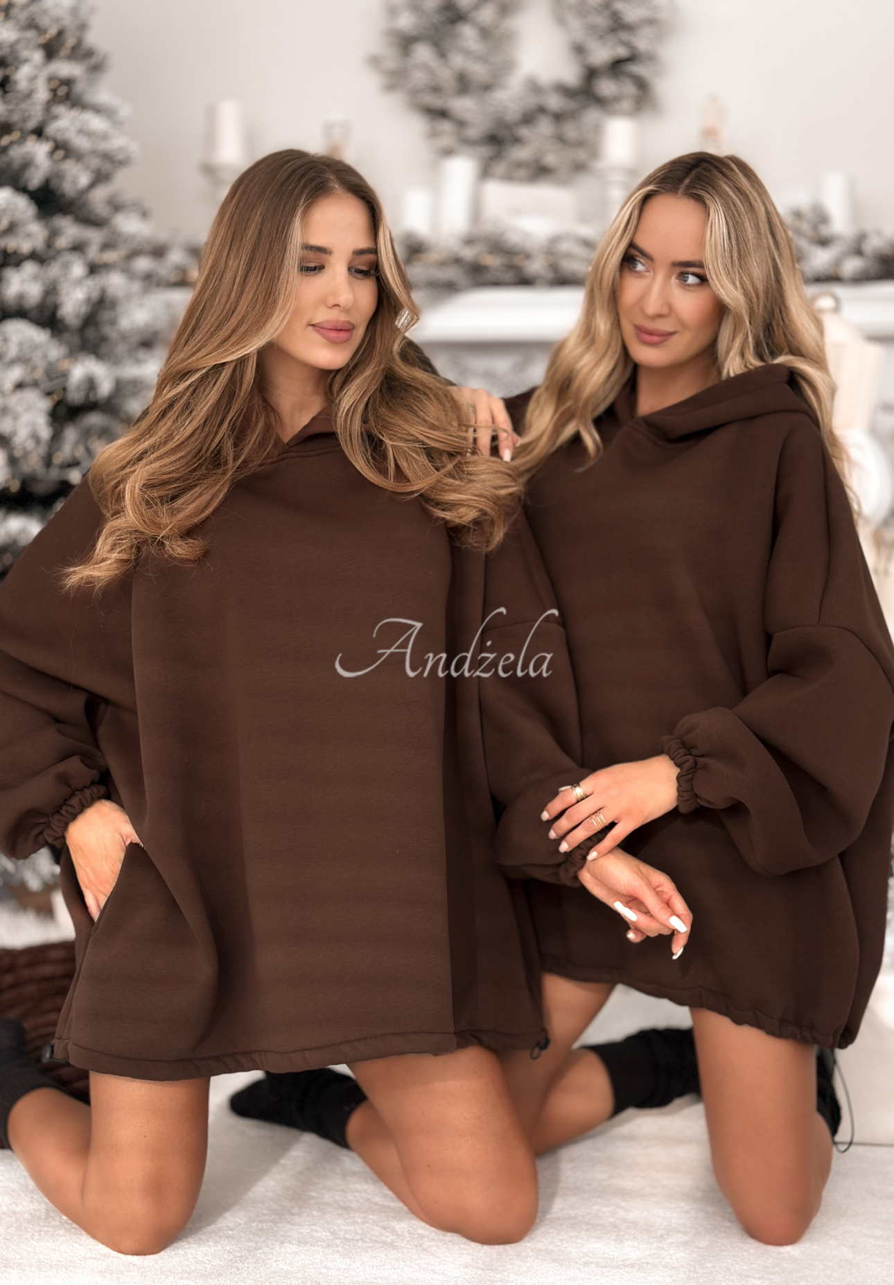 Hanorac lung oversize cu glugă Still Cute