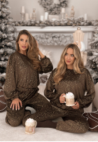 Welurowy Compleu Gold Twilight ciocolatiu