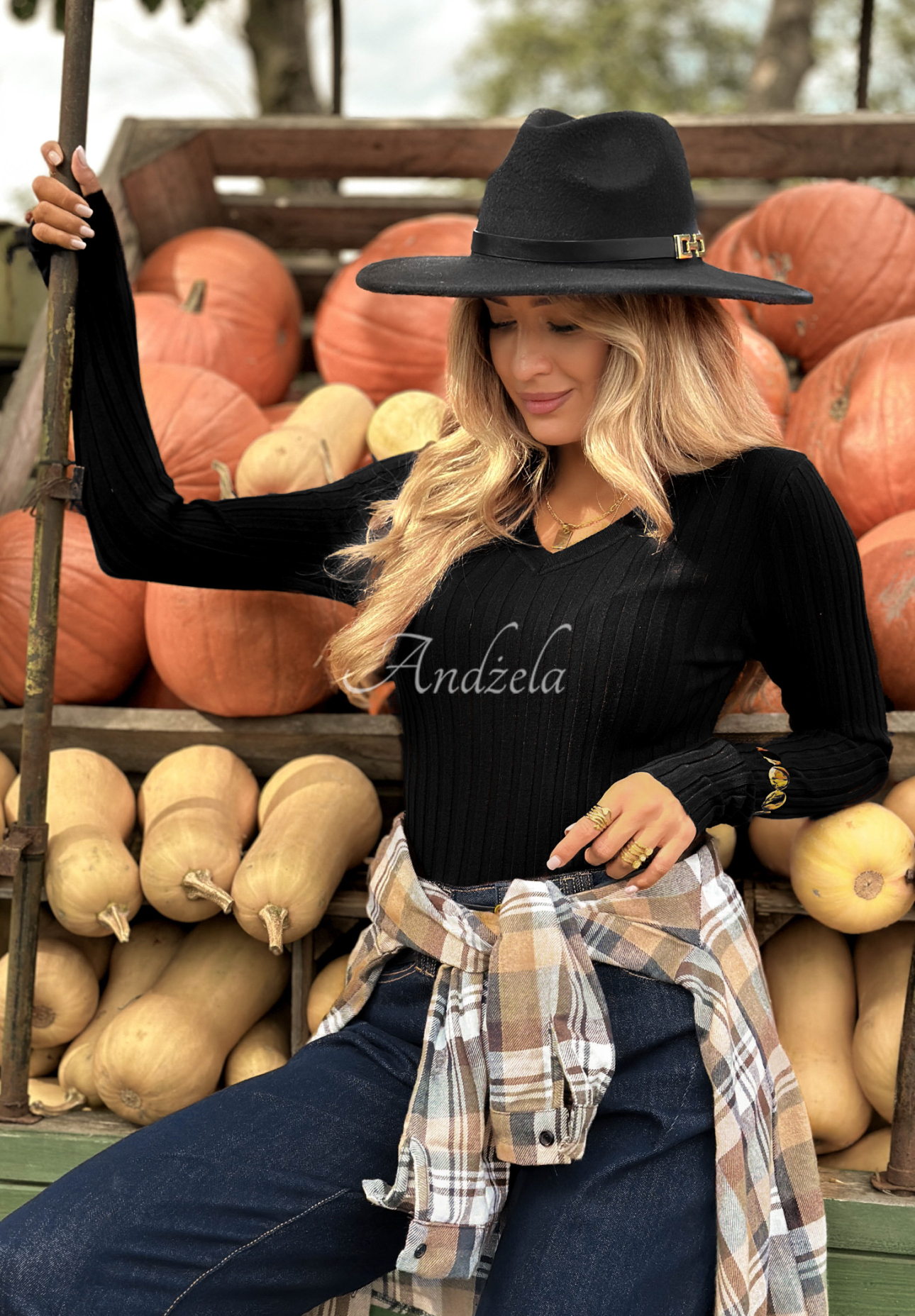 Bluză longsleeve din material striat Wrong Time