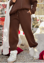Compleu de trening Hanorac i Pantaloni Chill Code ciocolatiu