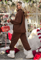 Compleu de trening Hanorac i Pantaloni Chill Code ciocolatiu