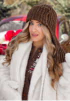 Căciulă uszatka First Frost ciocolatie