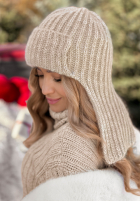 Căciulă uszatka First Frost bej