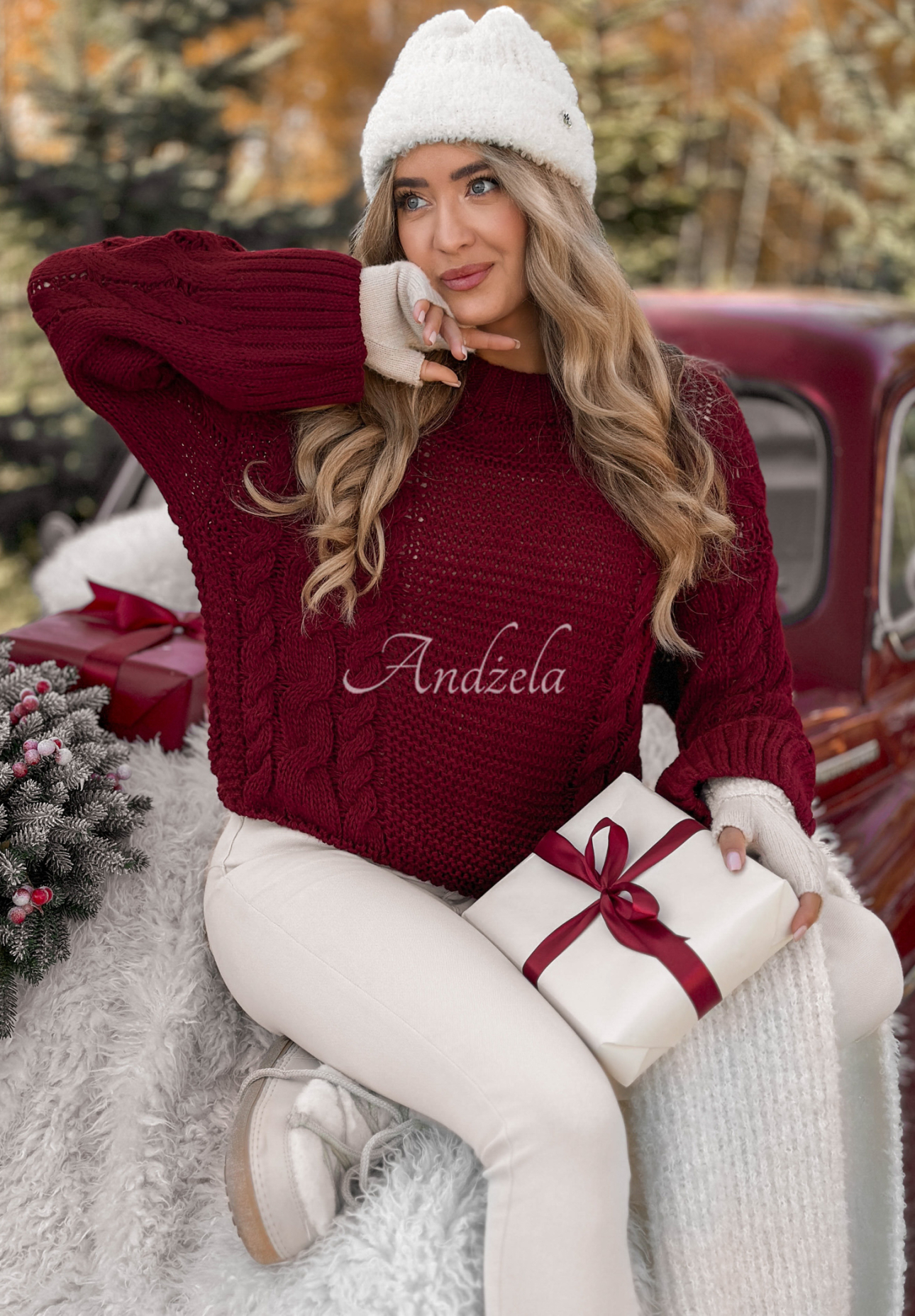 Pulover cu împletitură decorativă Snuggle Weather