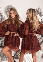 Koronkowa Rochie Falling For Me ciocolatie