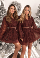 Koronkowa Rochie Falling For Me ciocolatie