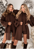 Set 3in1 format din pulover cu șal și pantaloni scurți Northern Attitude