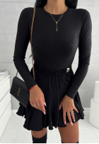 Błyszczące body ze stójką Really Simple negre