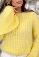 Pulover z szerokimi rękawami Better Than That galbene