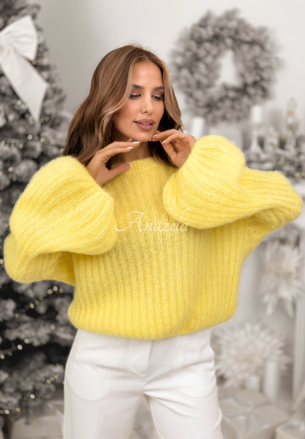 Pulover din mohair cu m&acirc;neci largi Better Than That
