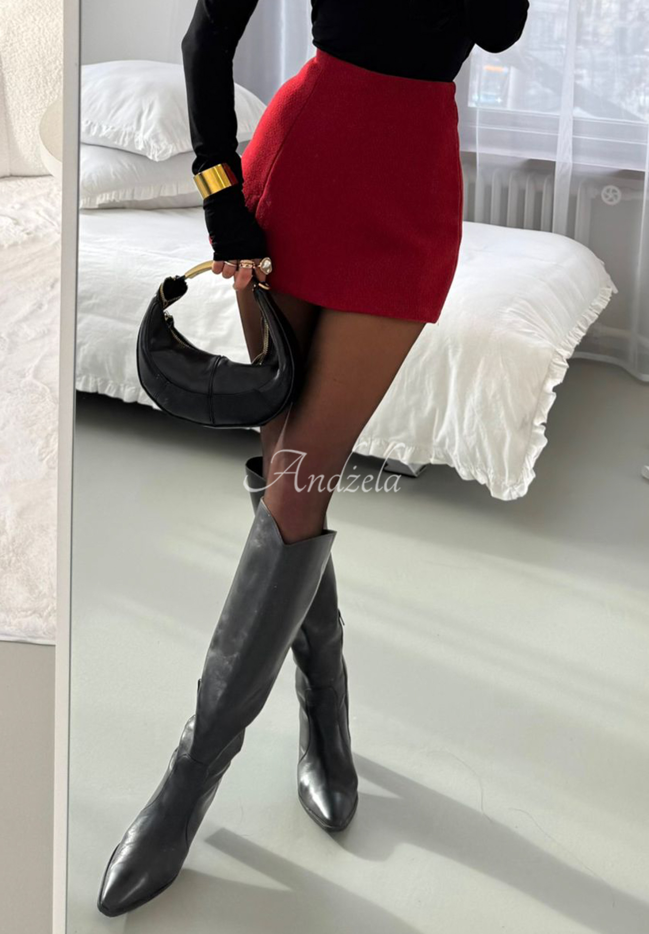 Fustă-pantalon mini cu fantă La Milla Got My Attention