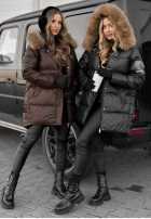 Długa Pikowana Geacă The Luckiest ciocolatie