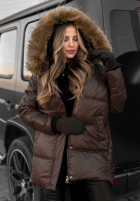 Długa Pikowana Geacă The Luckiest ciocolatie