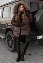 Długa Pikowana Geacă The Luckiest ciocolatie