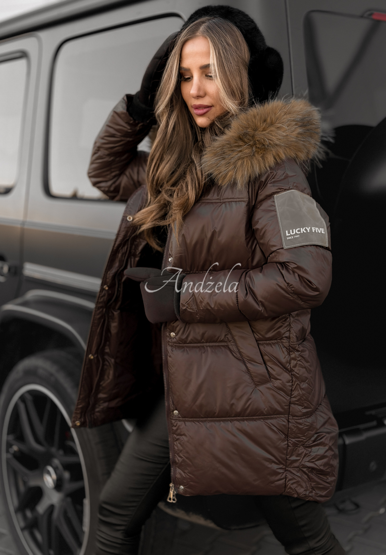 Geacă lungă matlasată Happy Season