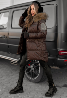 Długa Pikowana Geacă The Luckiest ciocolatie