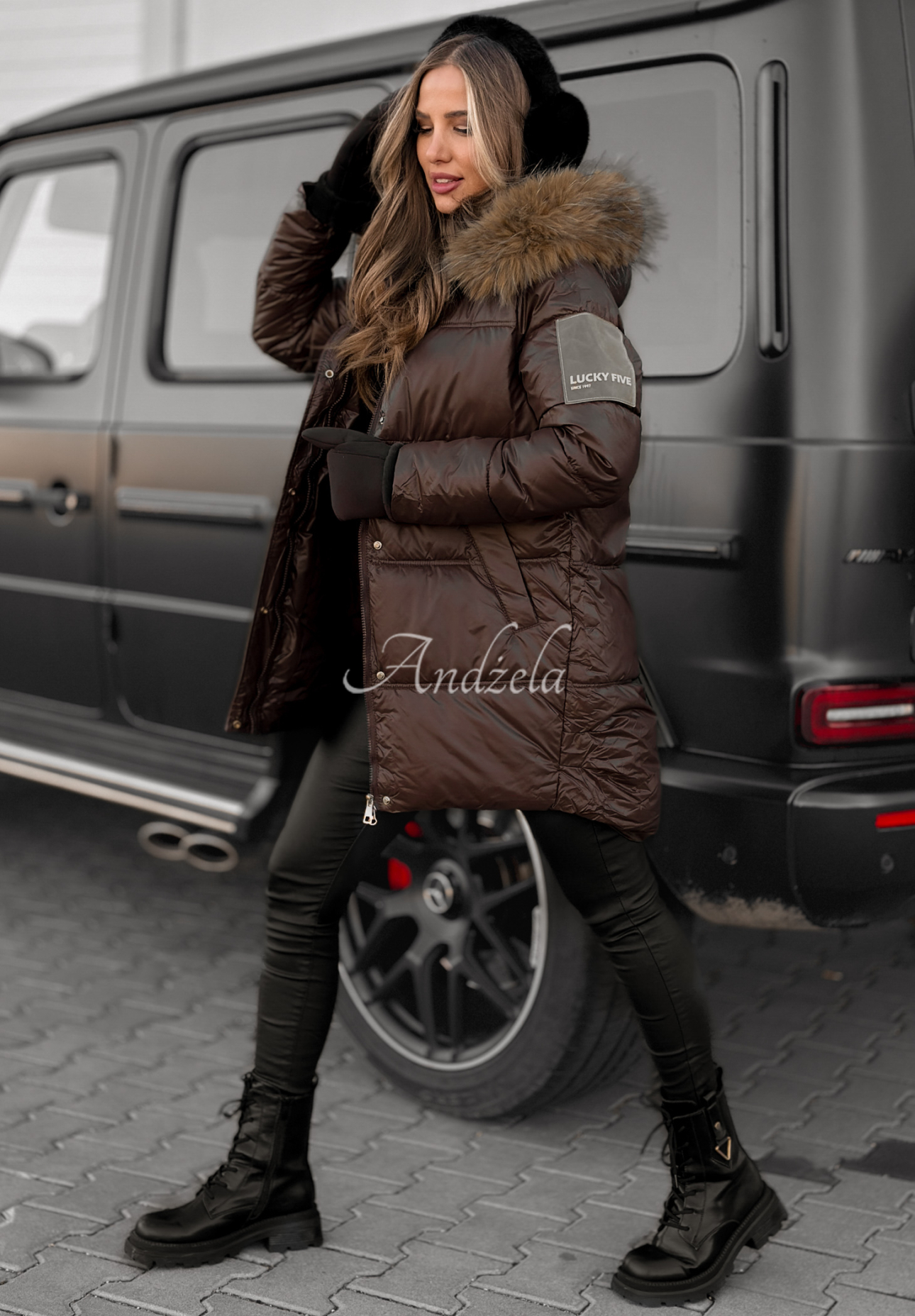 Geacă lungă matlasată Happy Season