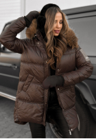 Długa Pikowana Geacă The Luckiest ciocolatie