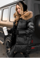 Długa Pikowana Geacă The Luckiest negru