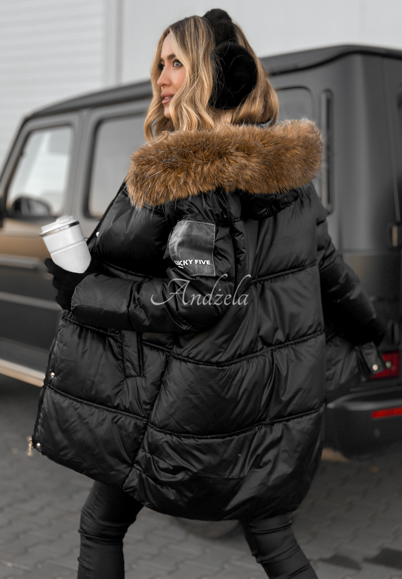 Geacă lungă matlasată Happy Season