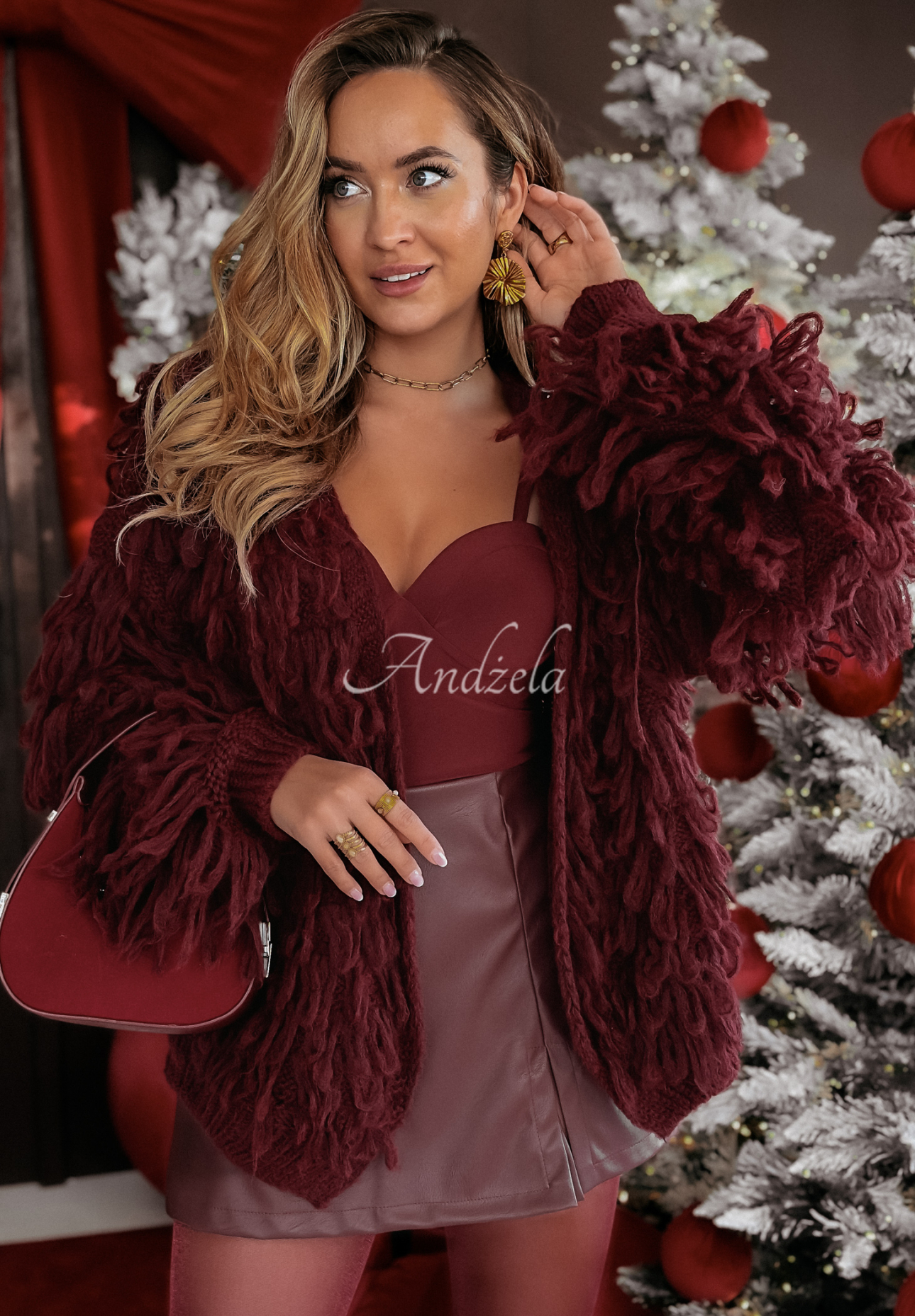 Cardigan scurt cu franjuri Fringe