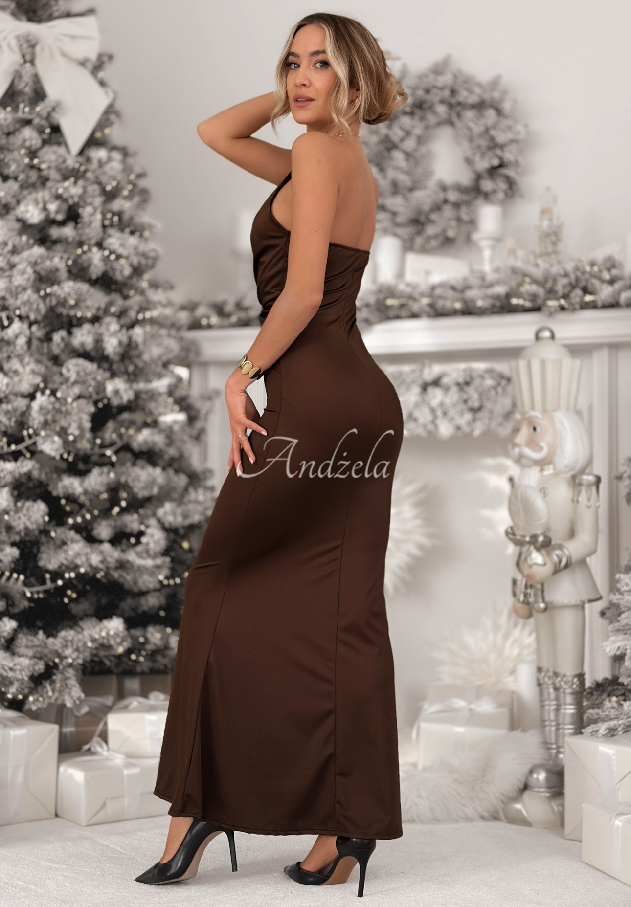 Rochie maxi cu colier Never Felt Like This