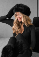 Bentiță z futerkiem Not To Allow negru