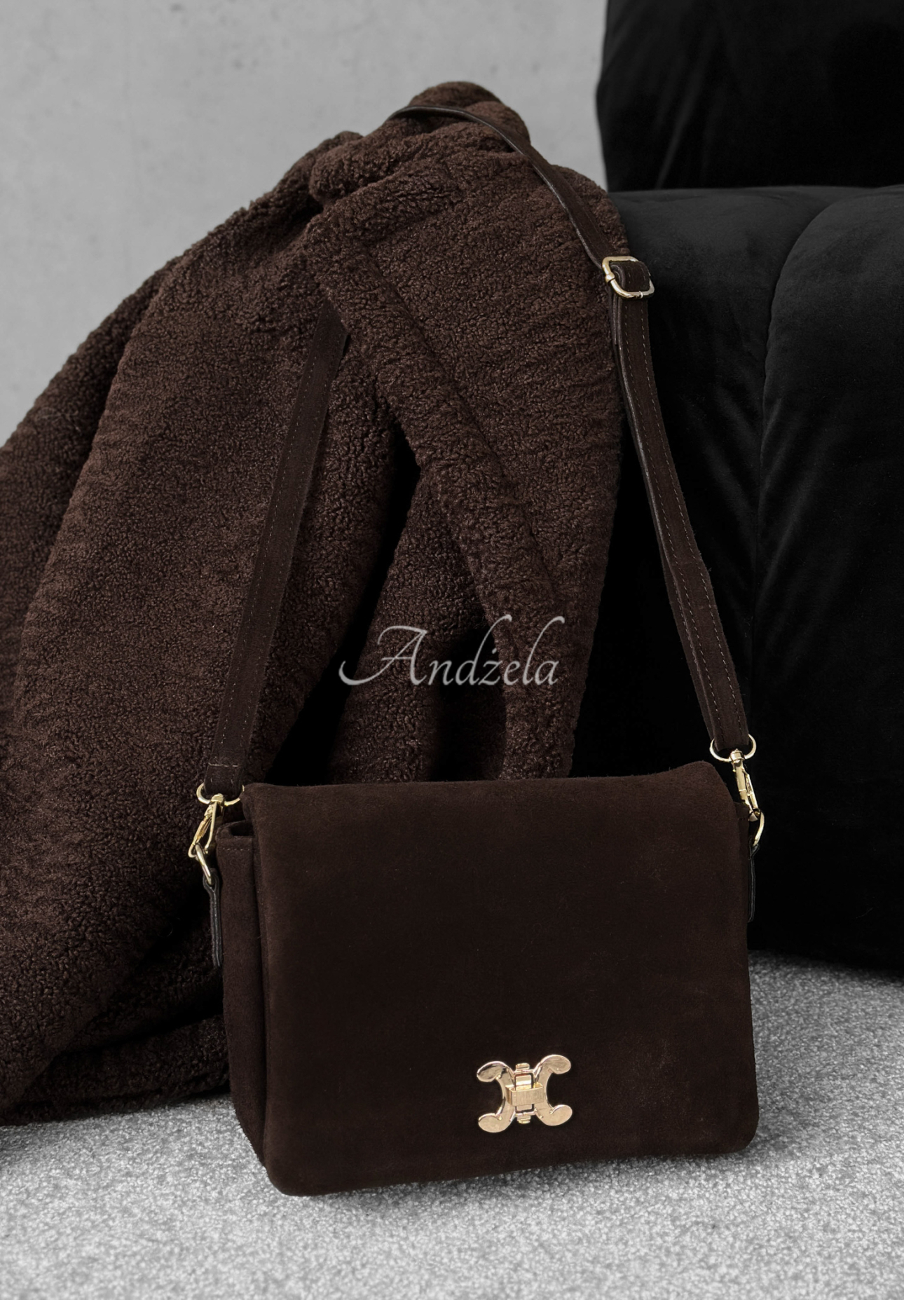 Geantă din piele întoarsă In My Closet