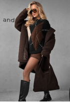 Zamszowa Geantă In The Shade ciocolatie