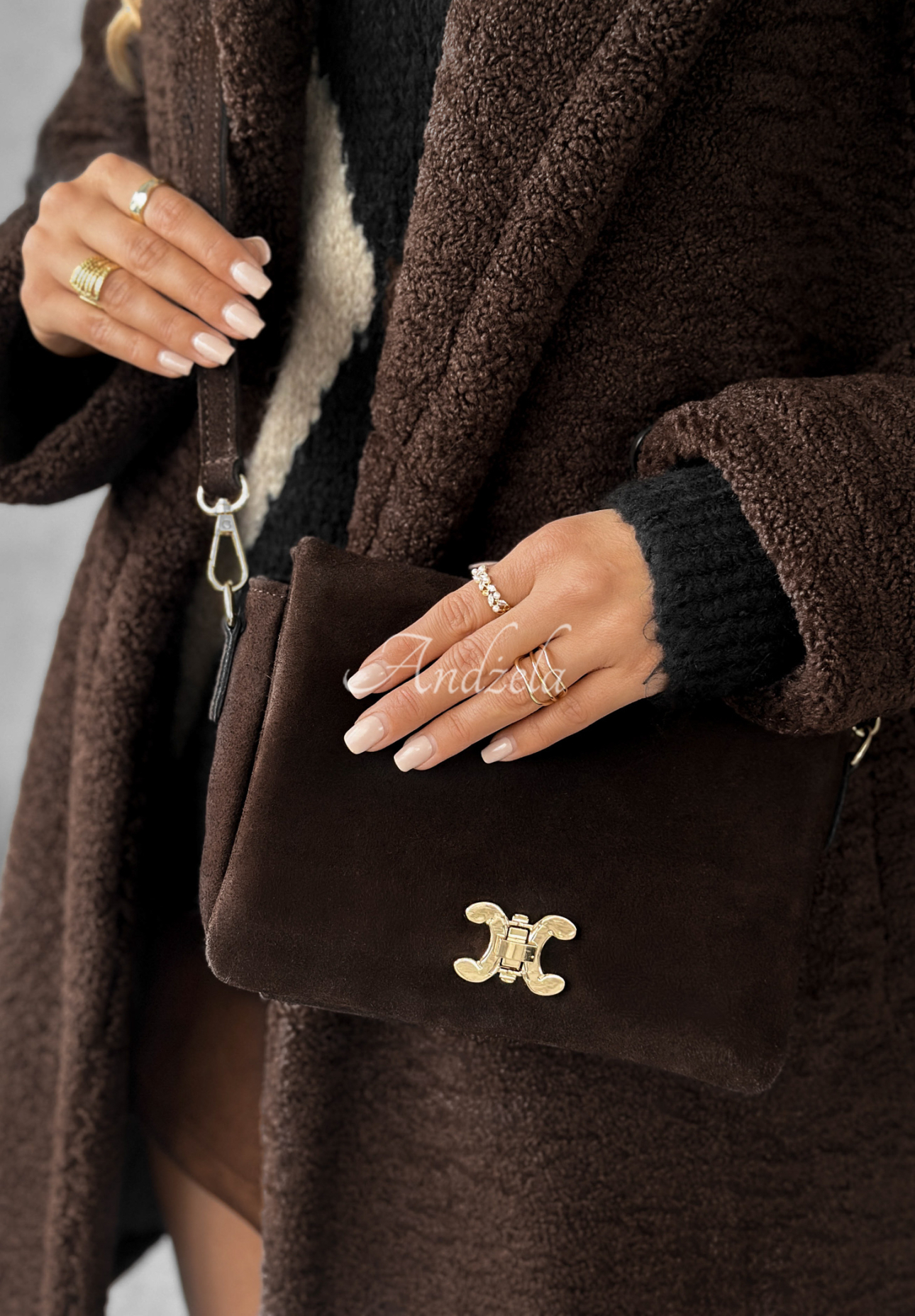 Geantă din piele întoarsă In My Closet