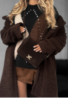 Zamszowa Geantă In My Closet ciocolatie