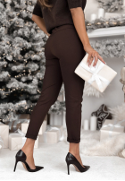 din material textil Pantaloni z paskiem Alone We Can ciocolatii