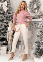 Krótki Pulover Single Snowflake roz