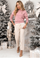 Krótki Pulover Single Snowflake roz