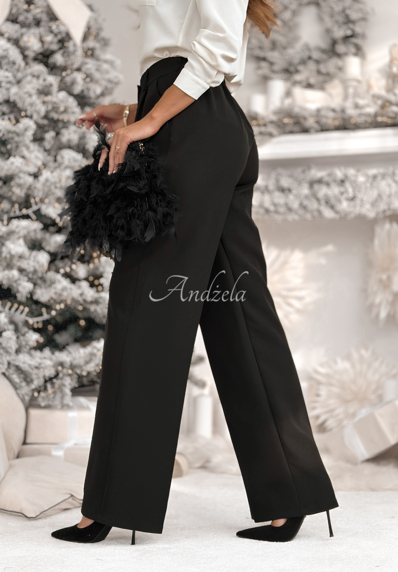 Pantaloni eleganți wide leg A Minute Ago