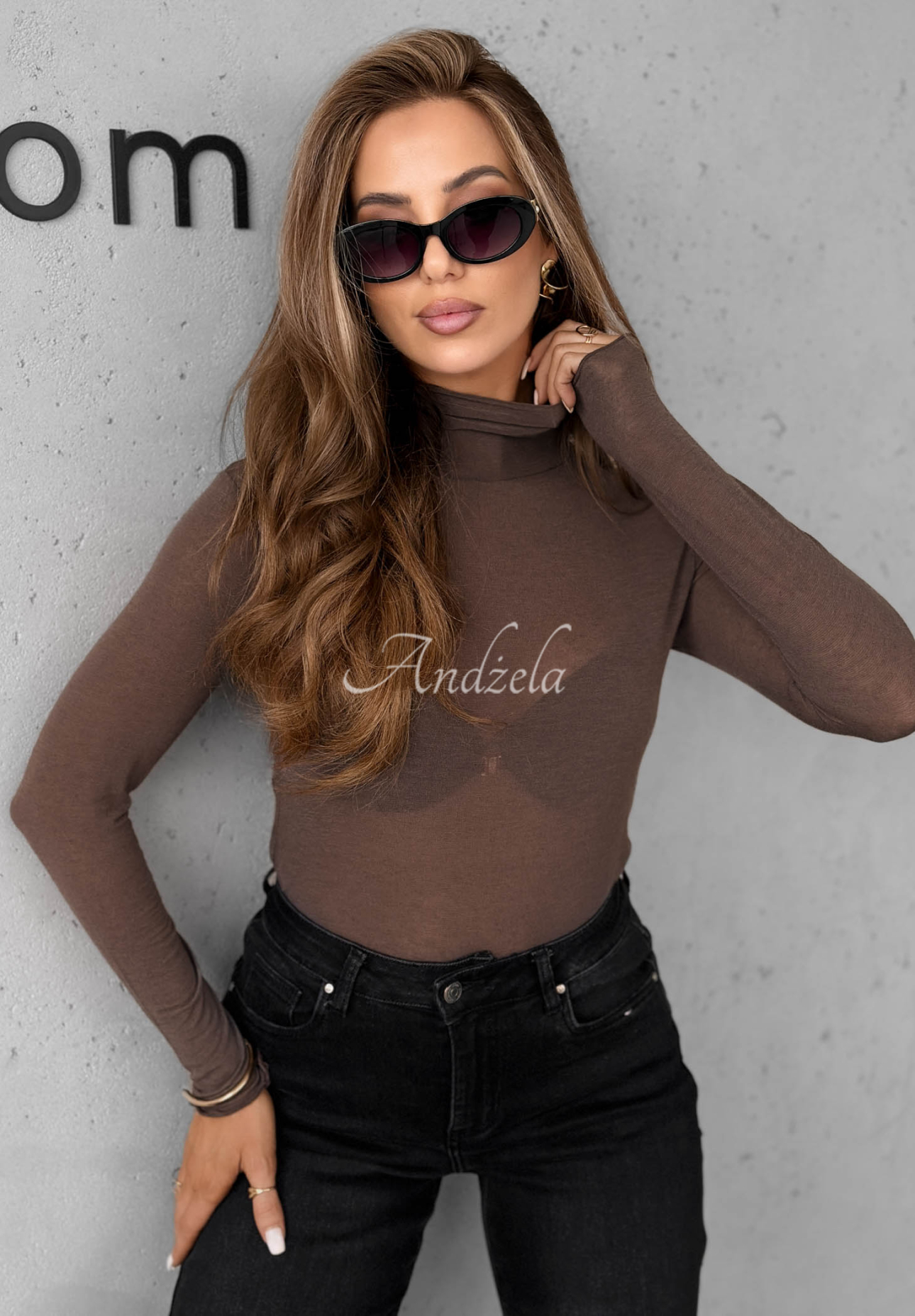 Bluză subțire cu guler și cașmir Be The One