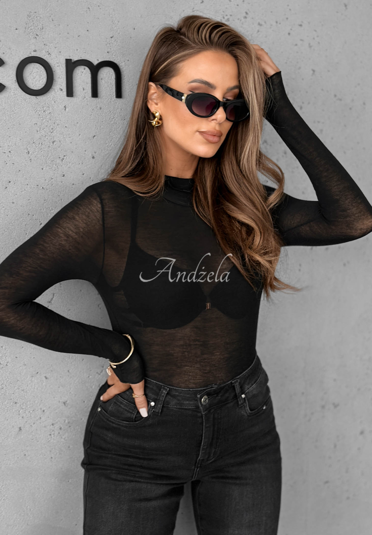 Bluză subțire cu guler și cașmir Be The One