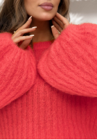 Moherowy Pulover z szerokimi rękawami Better Than Coral