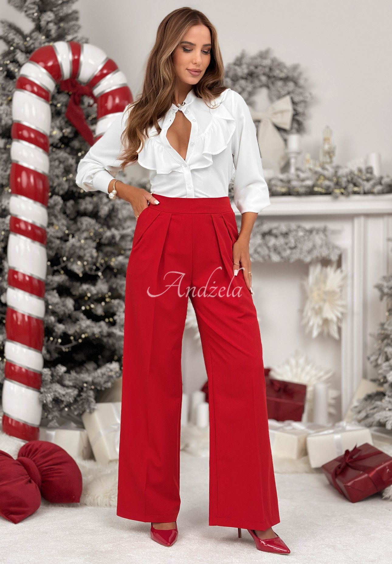 Pantaloni eleganți wide leg After You Left