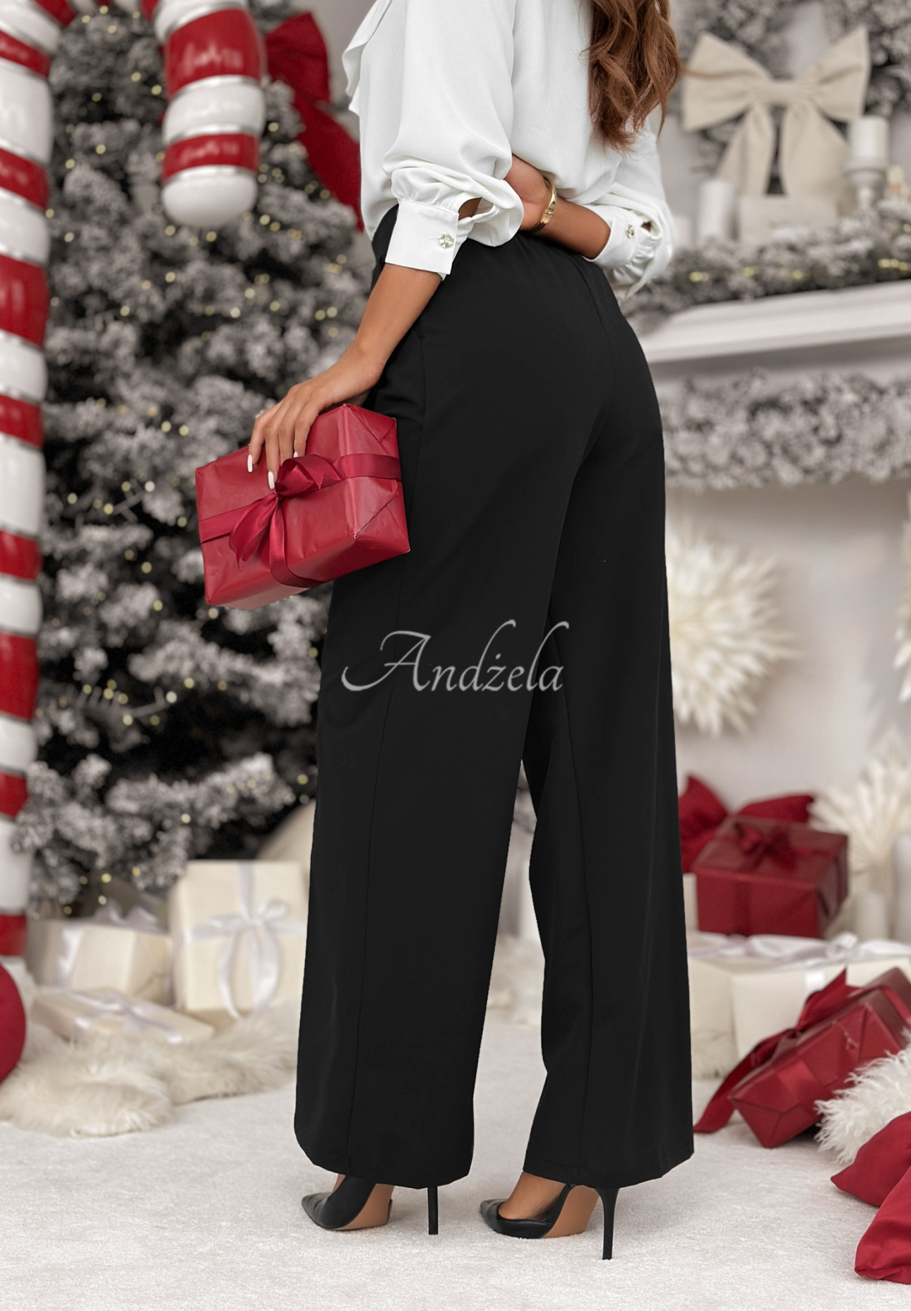 Pantaloni eleganți wide leg cu viscoză After You Left